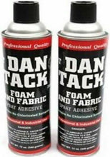 Load image into Gallery viewer, 2 Dan Tack 2012 12 oz professional quality foam &amp; fabric spray glue adhesive Can