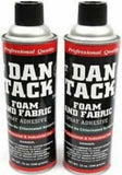 2 Dan Tack 2012 professional quality foam & fabric spray glue adhesive Can 12 oz