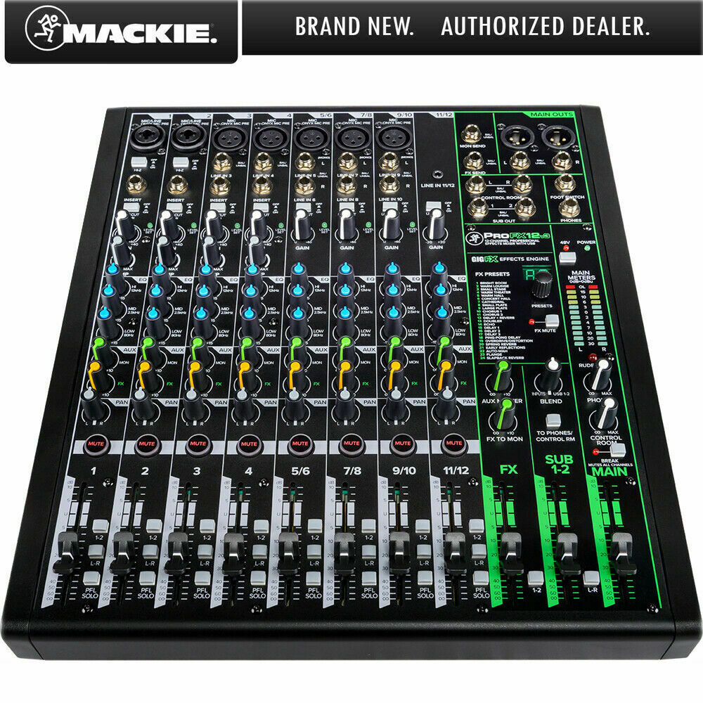 Mackie ProFX12v3 12 Channel Professional Effects Mixer with USB