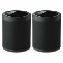 Load image into Gallery viewer, 2 Yamaha WX-021BL wireless powered speakers with Wi-Fi, Bluetooth, and Apple Airplay