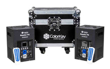 Load image into Gallery viewer, Colorkey CKU-7702 Cold Spark Machine Bundle 2 Dazzlers with Road Case - Black