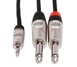 Hosa HMP-003Y, REAN 3.5mm TRS to Dual 1/4
