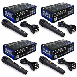 4 Pack MR DJ AM250 Karaoke Dynamic Vocal Wired Microphone
