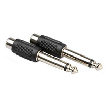 Charger l&#39;image dans la galerie, Hosa GPR-101 Adaptors, RCA Female To 1/4&quot; Male Audio Adapter - RCA Female To Mono 1/4&quot; Male