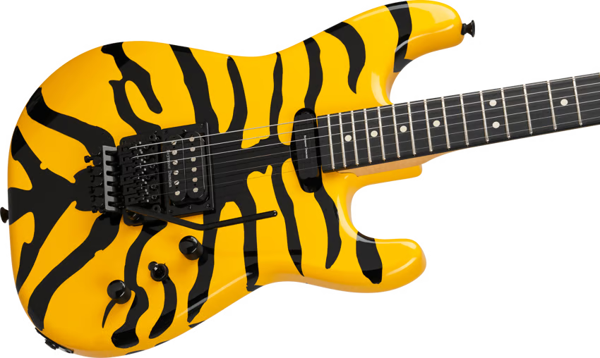 Jackson 2910059500 Pro Origins 1985 San Dimas SD1 Electric Guitar - Yellow Bengal, Ebony Fingerboard