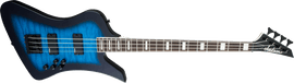 Jackson JS Series Kelly™ Bird JS3Q, Amaranth Fingerboard, Transparent Blue Burst