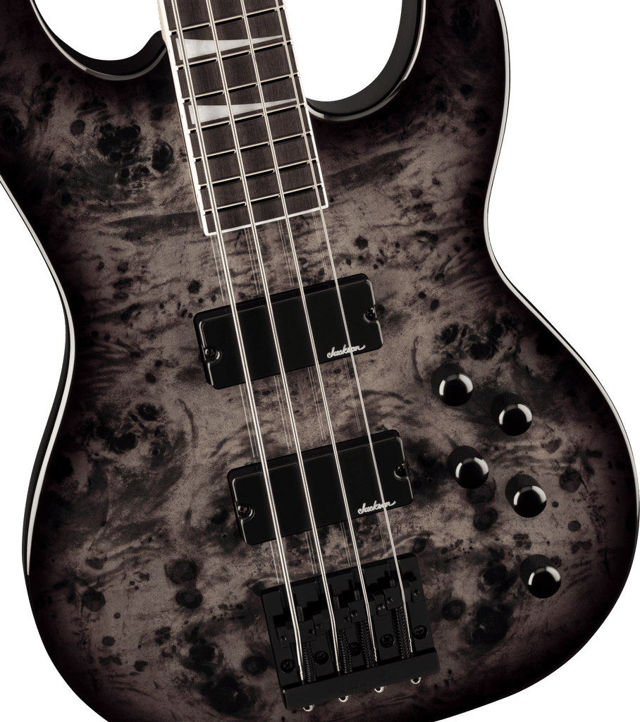 Jackson JS Series Concert™ Bass CB JS3P, Amaranth Fingerboard, Transparent Black