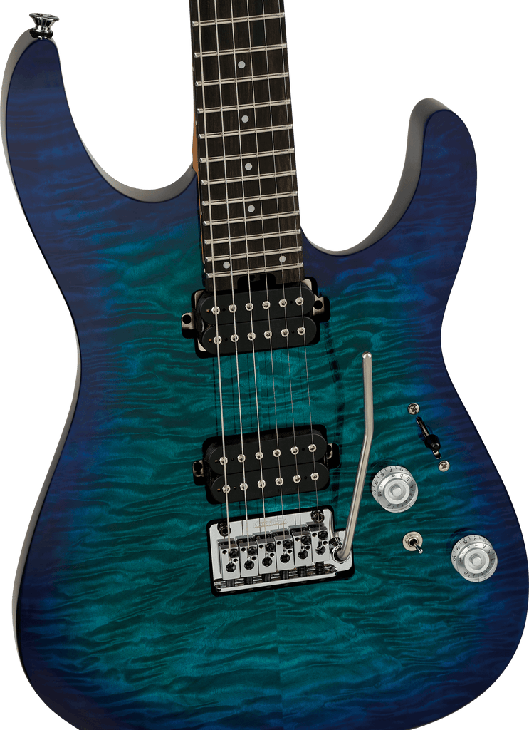 Charvel 2972811521 Pro-Mod Plus Dinky DK24 QM Electric Guitar - Chlorine Burst