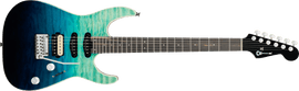 Charvel 2972813546 Pro-Mod Plus Dinky DK24 HSS QM Electric Guitar - Blue Curaçao