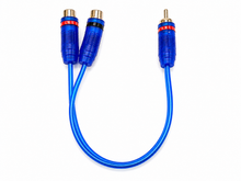 Charger l'image dans la galerie, 10 Absolute ABC-2F1M BLUE Y-Adapter 2Female to 1Male RCA Interconnect Audio Cable
