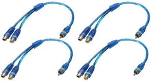 Charger l'image dans la galerie, 4 Absolute ABC-2F1M BLUE Y-Adapter 2F-1M RCA Interconnect Audio Cable