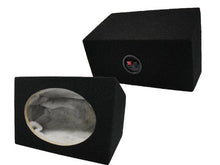 Charger l&#39;image dans la galerie, Absolute 2 New Wedge Style 6&quot;x9&quot; Black Car Audio Speaker Box Enclosures Pair