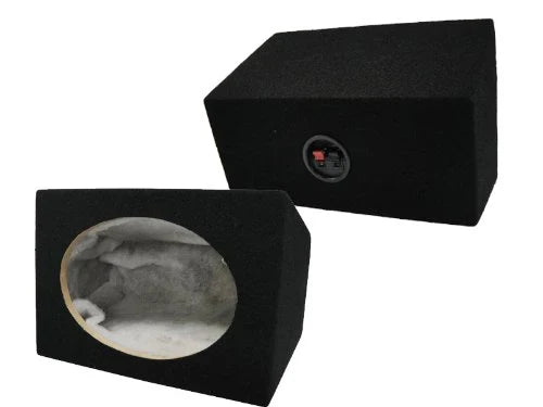 Cerwin Vega H7693 6x9" 3-Way Speakers + Black Wedge Enclosure Speaker Box