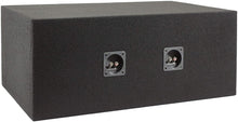 Load image into Gallery viewer, Absolute VEGD12 Dual 12&quot; Black Slot Vented Ported Universal Subwoofer Enclosure Empty Box