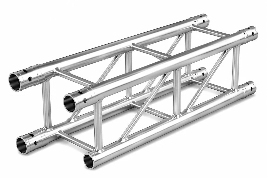 MR DJ DTSQ328 3.28' x 12" Universal Straight Square Tubing Box Aluminum Lighting Trussing Segment for Pro Lighting