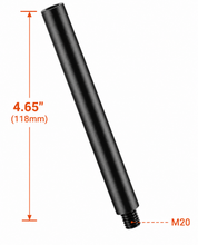 Load image into Gallery viewer, MR DJ SS25 4.65" Extended M20 Speaker Pole Extension Heavy-Duty Steel Speaker Pole Extender