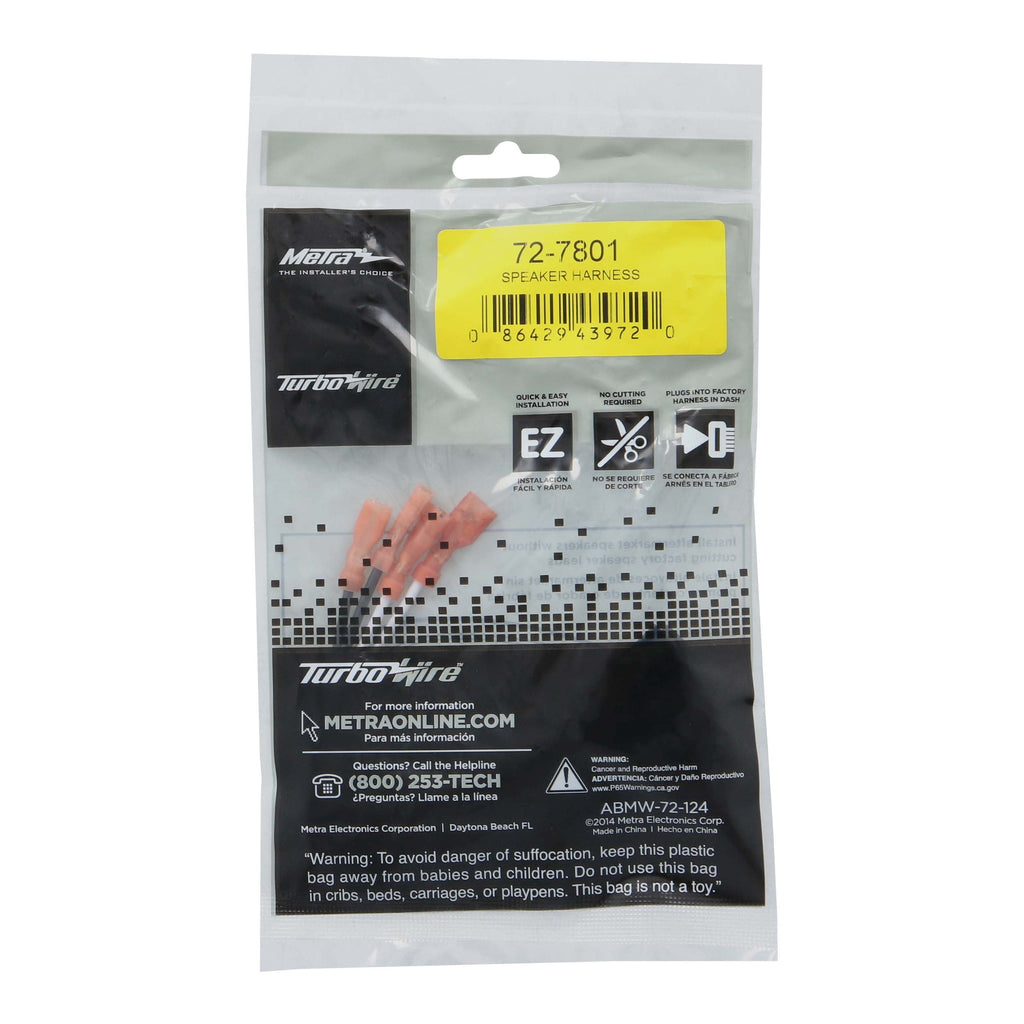 Metra 72-7801 Speaker Harness Compatible Fits for Select 2022-2024 Honda Vehicles