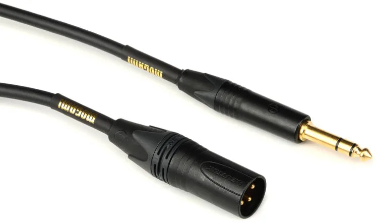 Mogami GOLD TRS-XLRM-03 Balanced 1/4-inch TRS Male to XLR Male Patch Cable - 6 foot