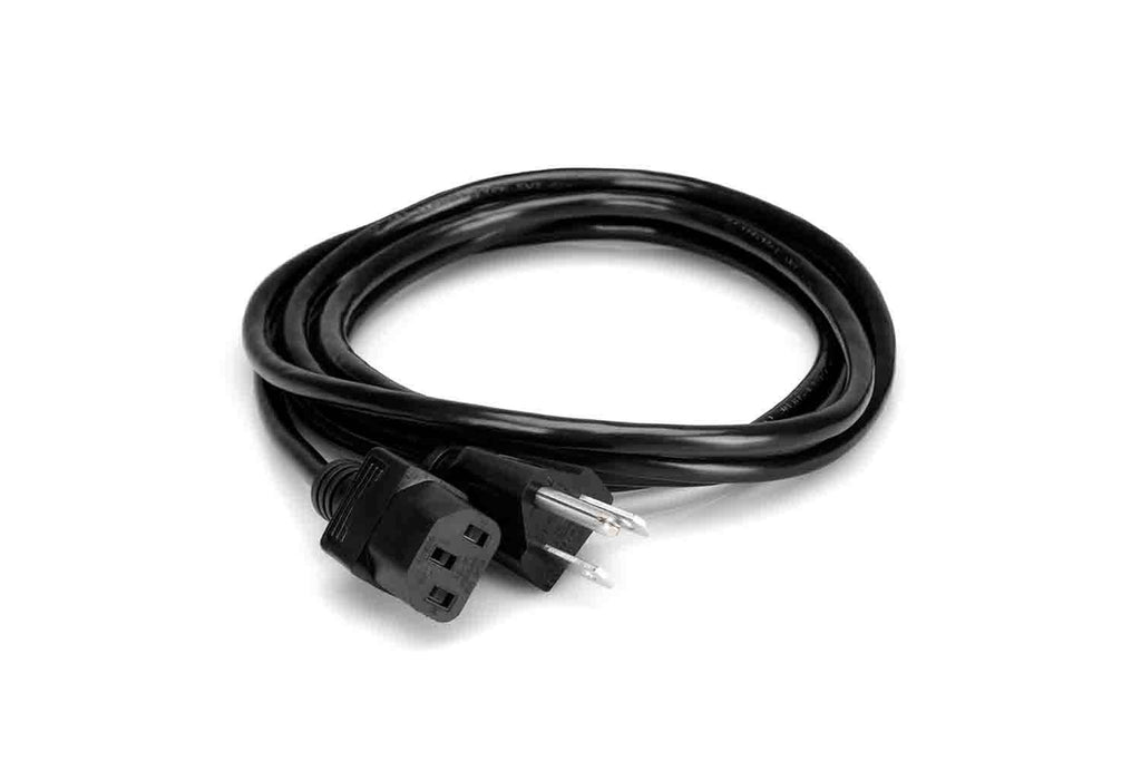 Hosa Power Cord Cable, IEC C13 to NEMA 5-15P - 3 Feet