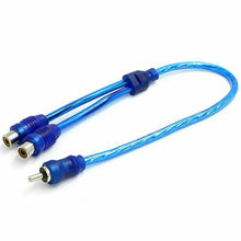 Load image into Gallery viewer, Absolute RCA Audio Cable "Y" Adapter Splitter 1 Male to 2 Female Plug Cable