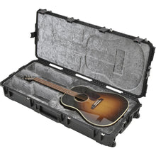 Load image into Gallery viewer, SKB	3i-4217-18 iSeries Waterproof Acoustic Guitar Case with Wheels - Black