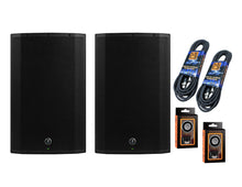 Load image into Gallery viewer, 2 Mackie Thump215XT 15" DSP Bluetooth Power Loudspeaker + 2 Cables &amp; Mobile Phone Holder