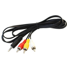 Load image into Gallery viewer, Crux 3.5-RCA/3 Right Angle 3.5mm Male to Female RCA Cable, 6 ft.