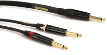 Load image into Gallery viewer, Mogami GOLD GTS-20 Gold Stereo Guitar Cable TRS to Dual TS - 20 feet