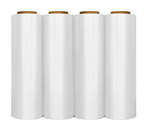BM Paper 18" x 1500 SQ' 80 Gauge Clear Pallet Wrap Pre Stretch Film Hand Shrink Wrap