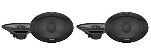 (4) ALPINE R-S69.2 300 Watt 6x9" Car Audio Coaxial 2-Way Speakers