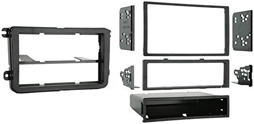 Compatible with Volkswagen Rabbit 2006 - 2009 Single or Double DIN Stereo Radio Install Dash Kit