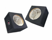 Load image into Gallery viewer, Absolute SQ6.5PKB 6.5" Square Box Speakers, Set of Two Black w/ Speaker Terminal
