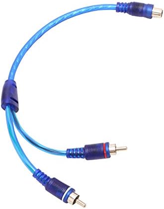 20 Absolute RCA Audio Cable "Y" Adapter Splitter 1 Female to 2 Male Plug Cable
