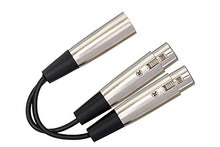 Load image into Gallery viewer, Hosa YXF-119 XLR3M to Dual XLR3F Y Cable, 6 Inch