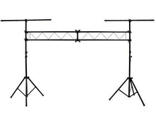 Load image into Gallery viewer, Pro Audio DJ Portable Light Lighting Fixture T Bar Stands 10Ft Truss Package new