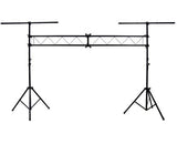 Mr Dj 10 Feet Portable DJ Lighting Truss Stand Trussing System with Dual Tripod Stand and T-bar for Stage Lighting