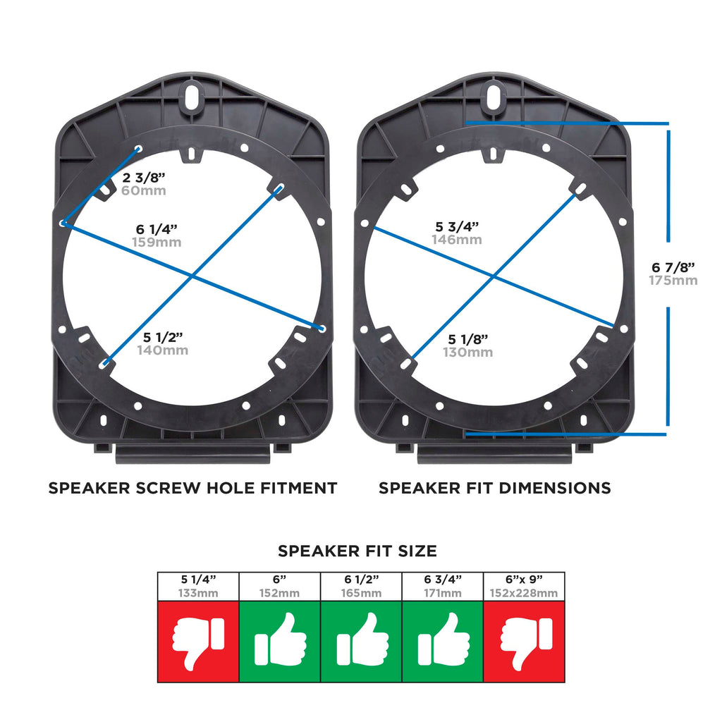 Metra 82-3020 Speaker Adapter - Compatible Fits for Chevrolet Silverado / GMC Sierra 2007-2014
