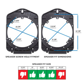 Metra 82-3020 Speaker Adapter - Compatible Fits for Chevrolet Silverado / GMC Sierra 2007-2014