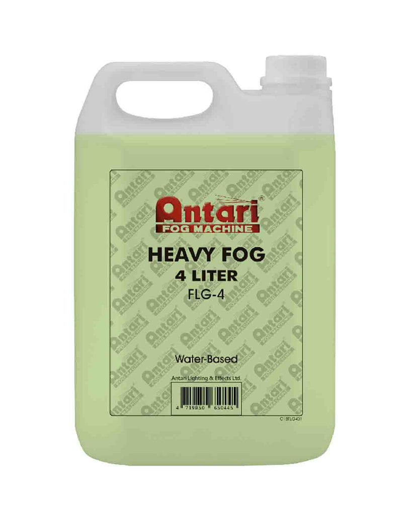 Antari FLG-4 Long-Lasting Fog Fluid for Antari Fog Machines 4 Liters Green Formula