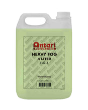 Charger l&#39;image dans la galerie, Antari FLG-4 Long-Lasting Fog Fluid for Antari Fog Machines 4 Liters Green Formula