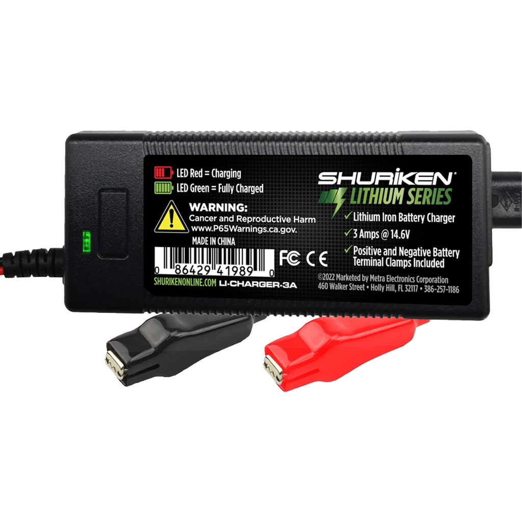 Shuriken LI-CHARGER-3A 3-Amp Lithium Battery Charger