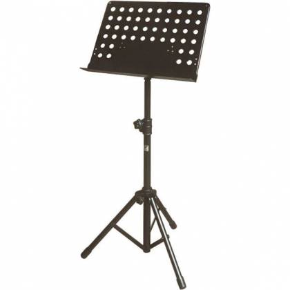 Yorkville	BS-310 Large, Tripod, Solid Top Adjustable Stand W/Holes - Black