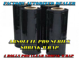 American shrink wrap clear black 18