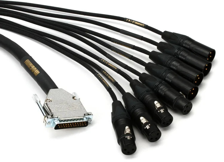Mogami GOLD AES TD DB25 XLR-25 8-channel Digital Interface Cable - 25 foot