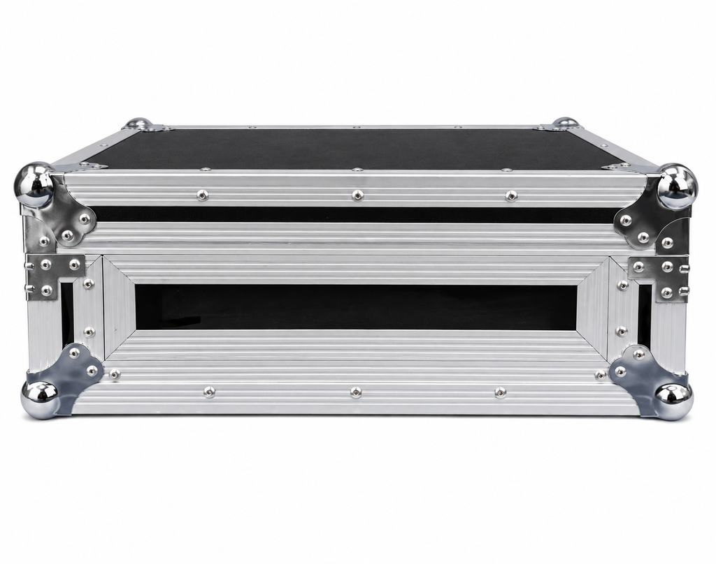 MR DJ CASE500 Universal Flight Chest Style DJ Coffin Case Removable Cover Foam Interior Lockable Butterfly Latches