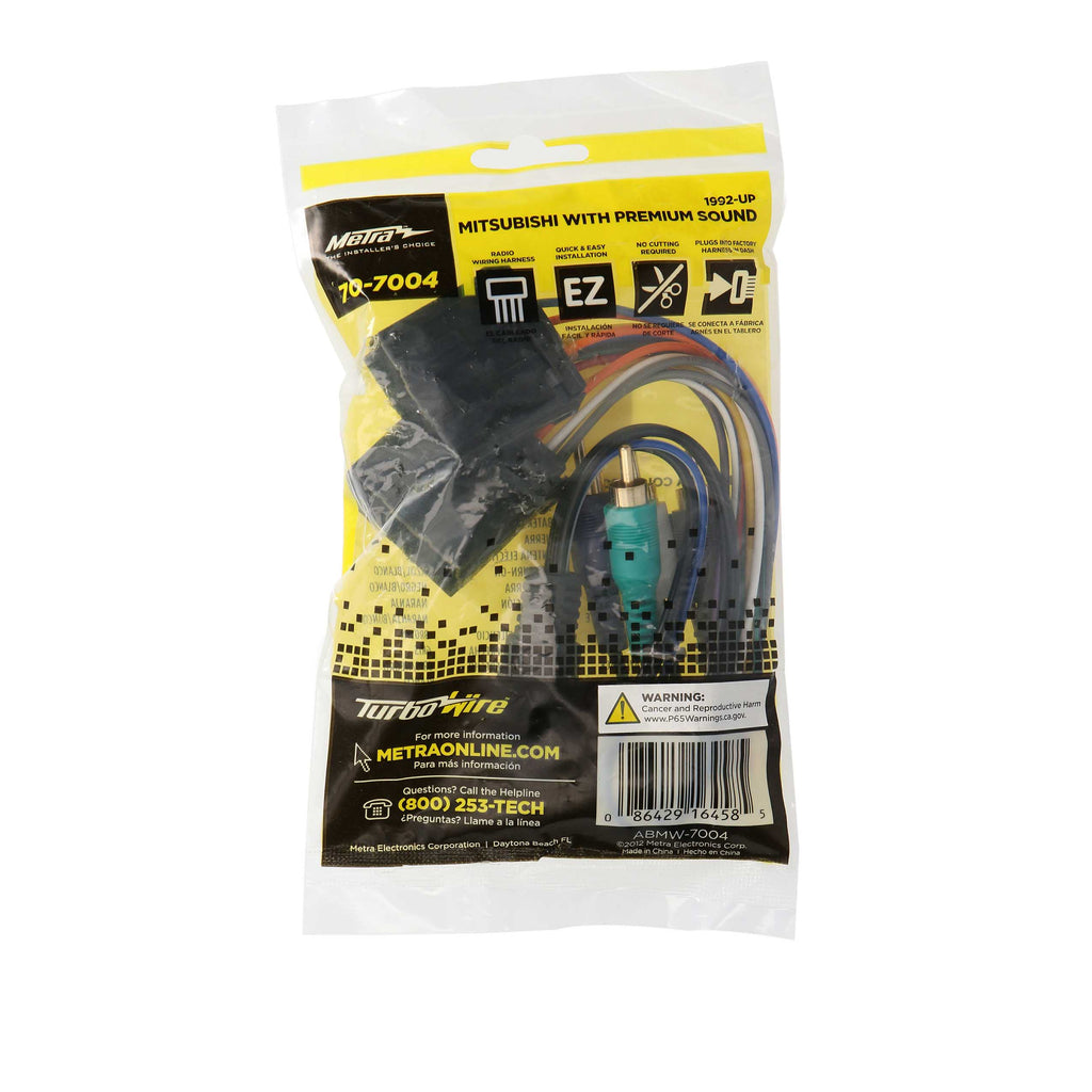 Metra 70-7004 Amp Integration Harness - Compatible Fits for Mitsubishi 1992-2012 (with Premium Sound)