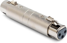 Load image into Gallery viewer, 5-pack Hosa Female 3-Pin XLR to Female 3-Pin XLR Adapter Gender Changer Bundle