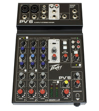 Load image into Gallery viewer, Peavey PV 6 Mixer - Ideal for Live Shows, Recording, Podcasting