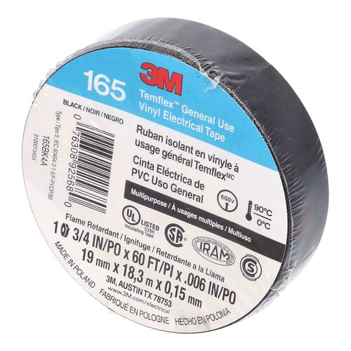 Install Bay 3M165 3M™ Vinyl Electrical Tape - .75 Inch x 60 Feet