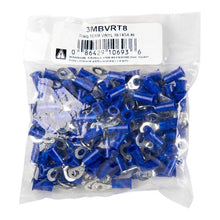 Charger l'image dans la galerie, Install Bay 3MBVRT8 3M™ Blue Vinyl Ring Terminal 16-14 Gauge #8 Package of 100